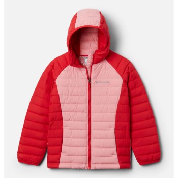 Columbia Jas Meisjes, Powder Lite Hooded Rood Roze Paars, 24GFJIUTC